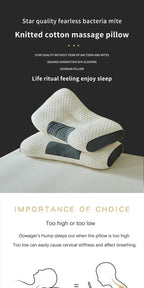 New Neck Pillow Help Sleep And Protect The Neck Cervical Orthopedic Soybean Fiber Massage Household SPA Pillow For Sleeping