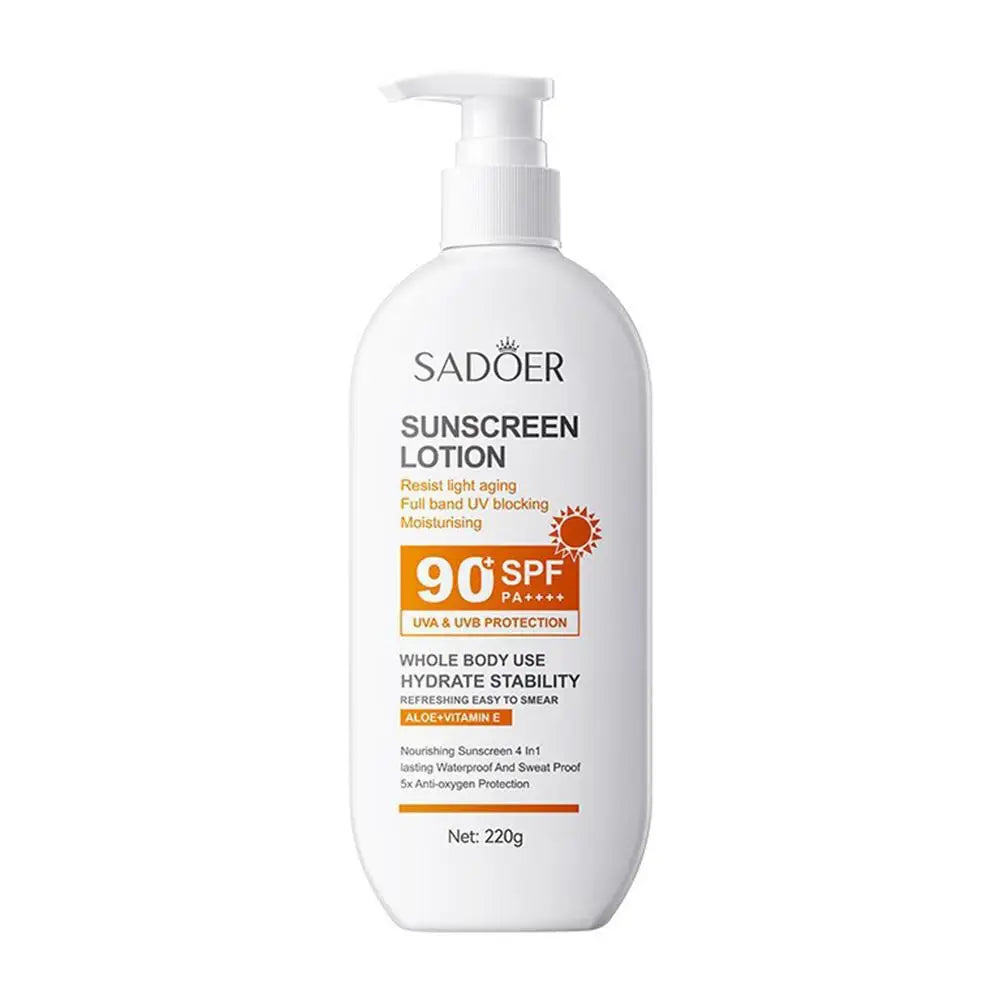 SPF90 PA+++ UVA/UVB sun protection for whole body Anti-aging Refreshing Sunscreen Aloe vitamin E UV Protection sun block