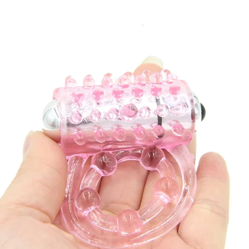 Dingye Dual Pleasure Clit Flicker Vibrating  Penis Ring Sex Products for Men Cock Ring