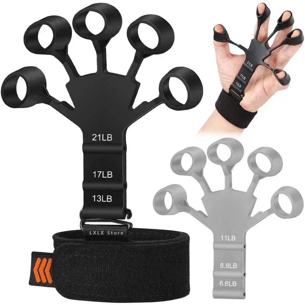 Hand Grip Strengthener Physical Tools Guitar Finger Trainer Training and Exercise Gym 6th Level Resistance Gripster Expander Ürün ana görseli