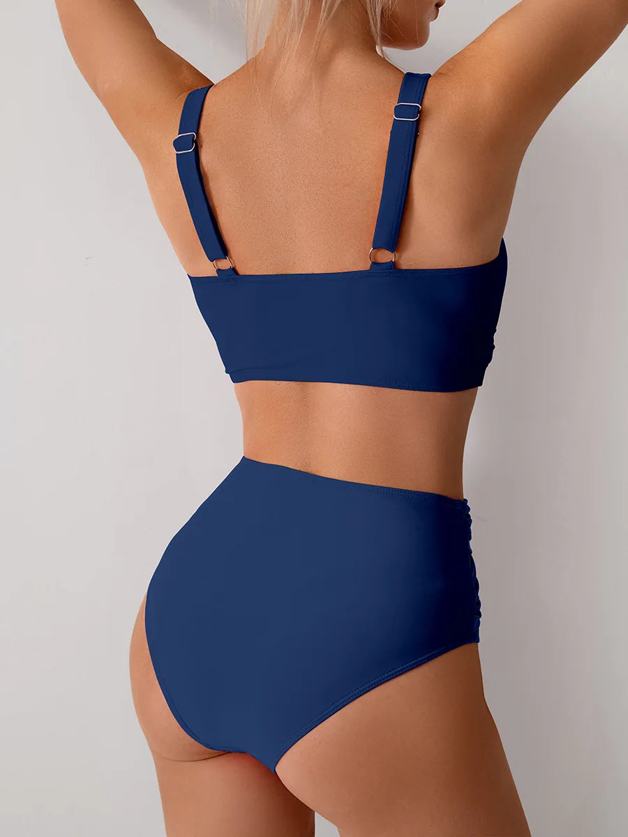 Summer Sexy Bikinis Push Up Swimsuits Women Swimwear For Female Beach Swim Wear Bathing Suits High Waist Bikini Set Pool Bather