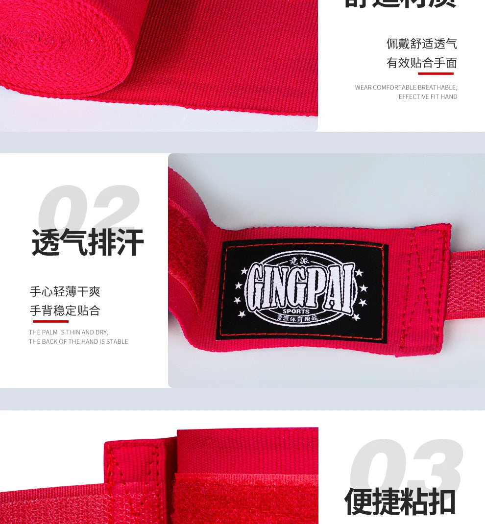 3/5M Boxing Bandage Cotton Elastic Hand Protector Wrist Wrap Handband Bandage Fitness Sanda Muay Thai Karate Sports Fist Bandage