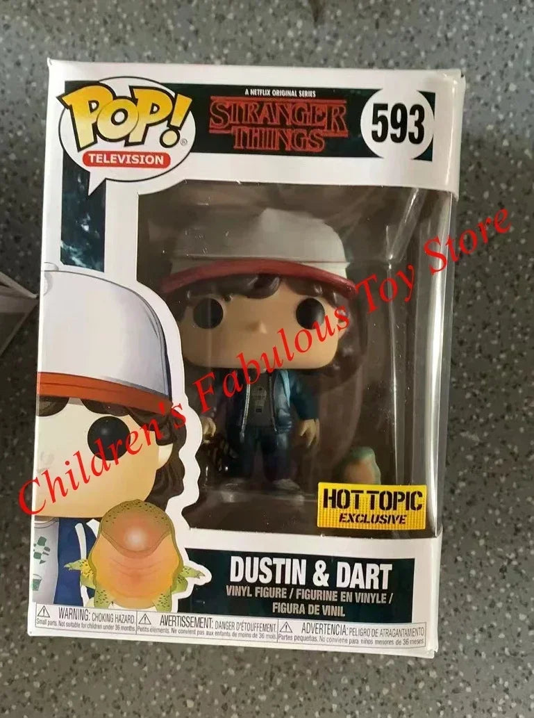 NEW!!! FUNKO POP Stranger Series #1462 Eddie #1250 Dustin Steve Robin Eleven Vinyl Action Figure Collection Models for Gifts
