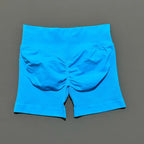 HISTELLO Impacts Shorts 4.5" Women Fitness Sports Biker Shorts Low Waist Gym Short Workout Scrunch Butt Yoga Seamless Leggings