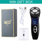 MINI HIFU 4th Generation Lifting Machine EMS Warm Ultrasound Facial Eye Massage Instrument Skin Firm Home Use Spa Beauty Devices
