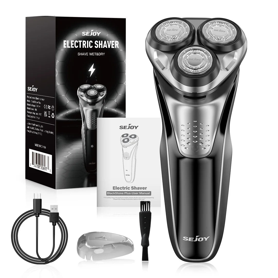 Electric Shaver for Men,Wet & Dry Shave Hair Trimmer,Waterproof  for Men Cordless Razor with Pop up Trimmer Precision Trimmer