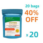 Vitamin K2 (MK7) with D3 Patches 9 Week Supply, Contains Vitamin D & K Complex Premium Non GMO, Biotin, Vitamin D3
