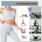 Multifunctional Foldable Home Ab Workout Sliding Fitness Board with Counter, Full Body Core Strength Training Exercise Platform with Complete Accessories for Abdominal, Leg & Arm Workout