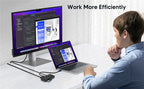 MZX USB 3.0 Switcher KM Switch Selector KVM Hub Docking Station 2 Computer Laptop PC Desktop Accessories Share Printer Keyboard