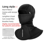 ROCKBROS Cycling Caps Full Face Mask Winter Breathable Windproof Fleece Bike Neck Cover Scarf Mask Skiing Motorcycle Bicycle Hat