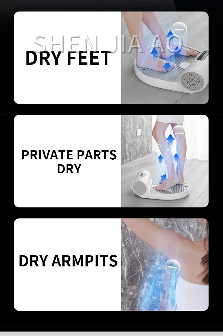110V/220V Body Drier Machine Bathroom Body Dryer Negative Ions Human Skin Drier Hand Dryer 1350W with scale