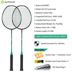 ALP ZJ2.0 Pro 4U 85g 100% Carbon Fiber + Titanium Alloy Badminton Racket Ultra-light Sports Equipment Racket Badminton Training