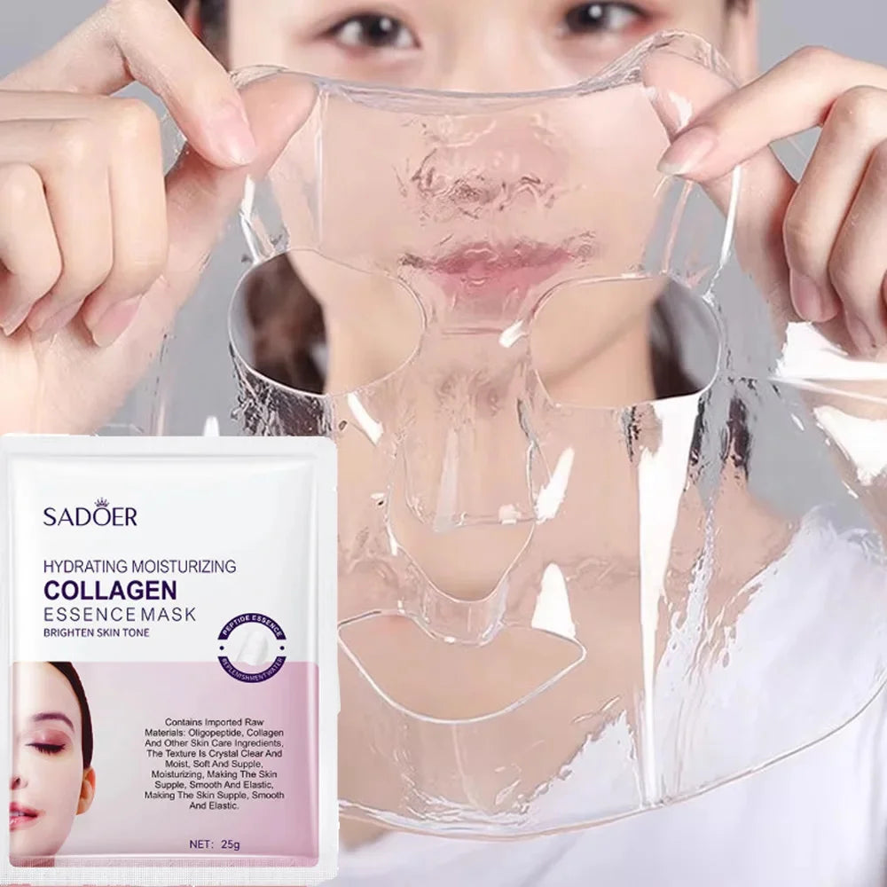 Collagen Anti Wrinkle Facial Mask Anti Aging Fade Fine Lines Firm Skin Moisturizing Brightening Smooth SkinCare Korean Cosmetics Ürün ana görseli