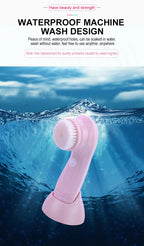 3 IN 1 Electric Facial Cleaner Face Cleansing Brush Wash Machine Spa Skin Care Massager Blackhead Cleaning Charging