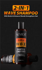 Deep Wave Control Pomade 360 Biotin Sport Strong Hold Wave Hair Gel With Brush Wavy Hair Oil Shampoo Conditioner Styling Care