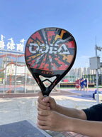 ODEA Beach Tennis Racket Full Carbon Fiber Rough Surface Outdoor Sports Racket For Men Women Adult Senior Player 3K 18K