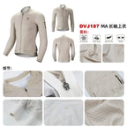 DAREVIE Cycling Jersey Small Size SPF 50+ Training Level Men Women Long Sleeves Cycling Jersey Breathable Man Cycling Maillott