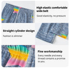 2/4 Pcs Children's Mix And Match Love Printed Leggings Girls Casual Joker Slim 9 Pants Fashion Elastic Waist Valentine's Day Pan