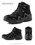 Men Casual Hunting Ankle Boots Outdoor Tactical Hiking Man Boot  Hunting Work Boots for Motorcycle Shoes Botas Militares