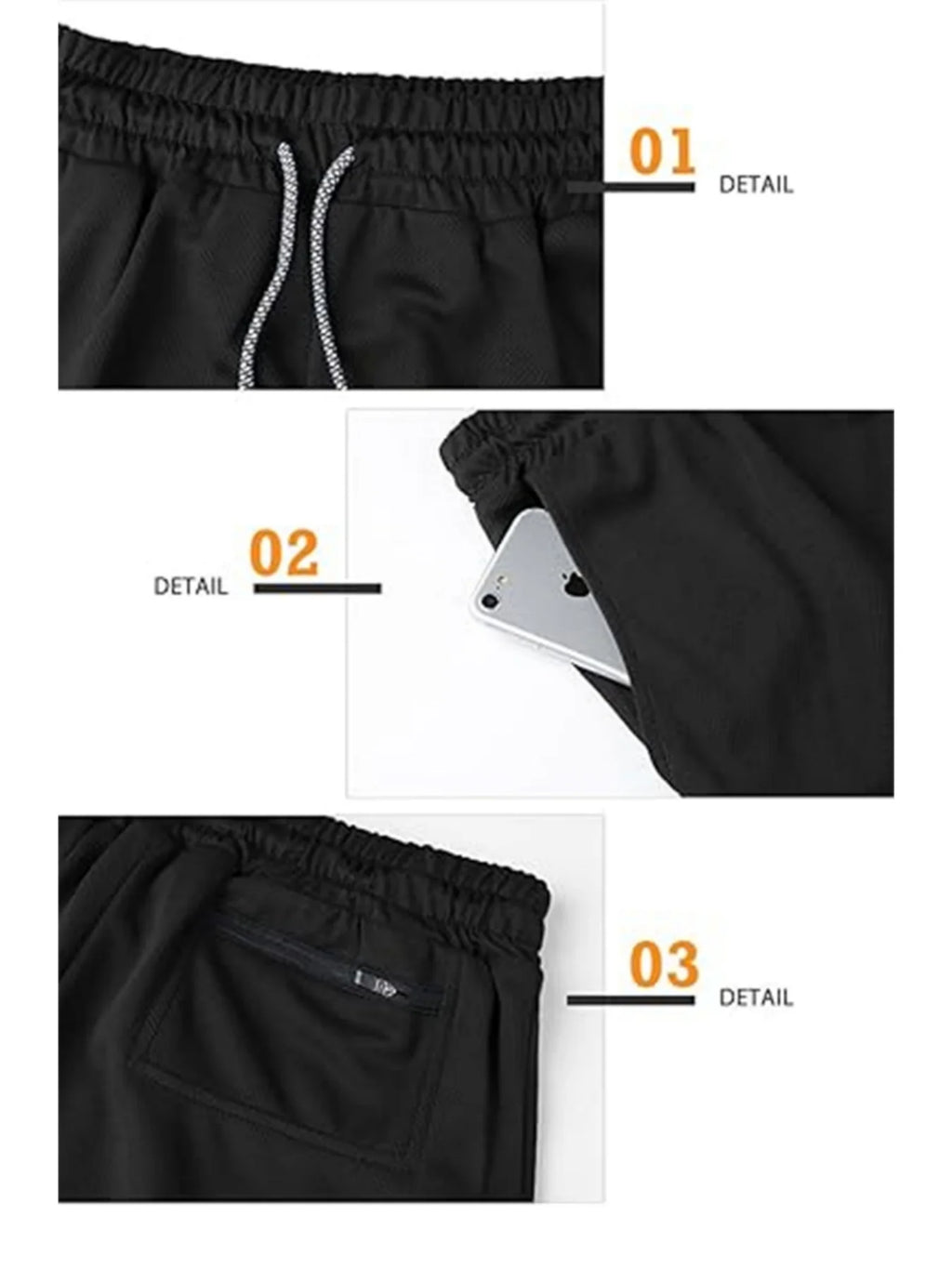 Running Shorts Men Fitness Gym Training 2-in-1 Sports Compression Fashion Quick Dry Workout Harajuku Jogging Double Deck Summer