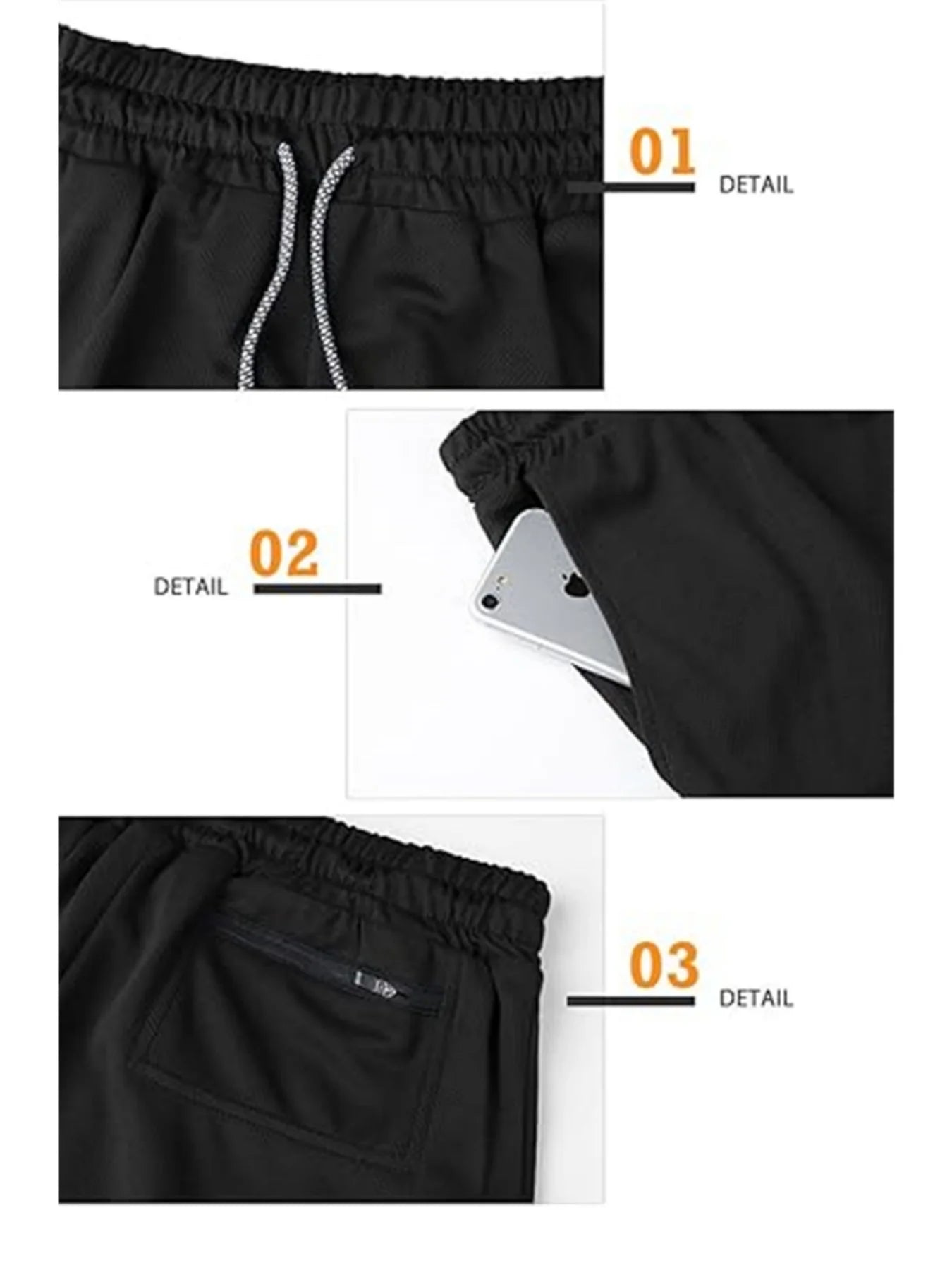 Running Shorts Men Fitness Gym Training 2-in-1 Sports Compression Fashion Quick Dry Workout Harajuku Jogging Double Deck Summer