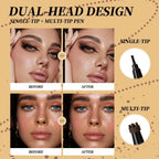 Qibest 2-In-1 Freckle Pen with Gourd-Shaped Head, Natural and Realistic, Sweat-Proof, Double-Ended Stamp Dot Pen Cosmetic Stick