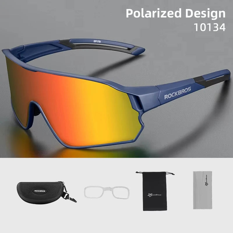 ROCKBROS Cycling Polarized Glasses MTB Road Bike Sunglasses UV400 Bicycle Sun Protection Light Unisex Bike Sports Equipment Ürün ana görseli