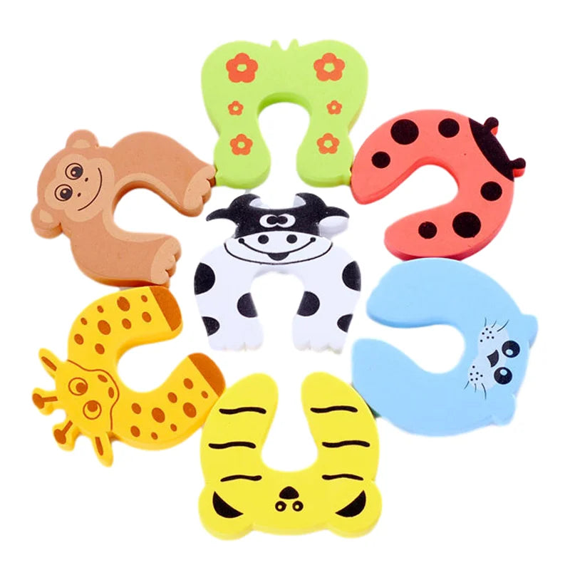 1PC Protection Baby Safety Cute Animal Security Door Stopper Furniture Baby Card Lock Newborn Care Children Kid Finger Protector