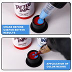 KVM 0.5oz 28 Colors Professional Tattoo Ink for Body Art Natural Plant Micro Pigment Permanent Tattoo Ink for Body Art Paint