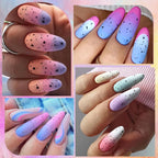 LILYCUTE 7ML 6PCS Neon Gel Nail Polish Set fluorescent Series Color Changing Semi Permanent Soak Off Manicure kit Nail Art Gel