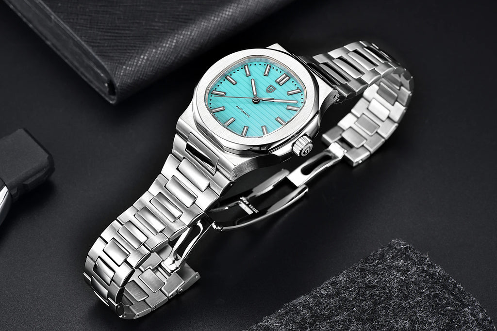 PAGANI DESIGN New Sporty Elegance Mechanical Watch Sapphire Seagull ST16 Movt Man watch Stainless Steel Luminous Men's Watches