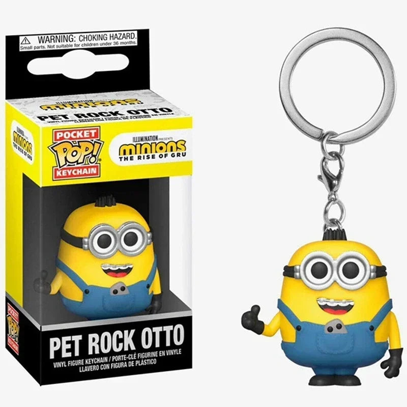 2026 Funko Keychains Ranger Red Blue Pink Minion Kevin Otto Stuart Spider Spot Vash Ahsoka Inuyasha Homer Sam Sally Figure Toys