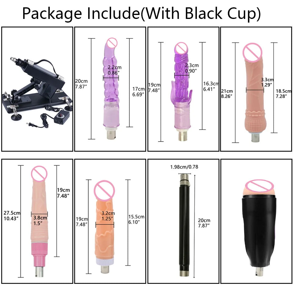 ROUGH BEAST Sex Machine for Women and Men with Dildo Attachment Automatic Masturbation Machine 3XLR Connector Sex Toys Products
