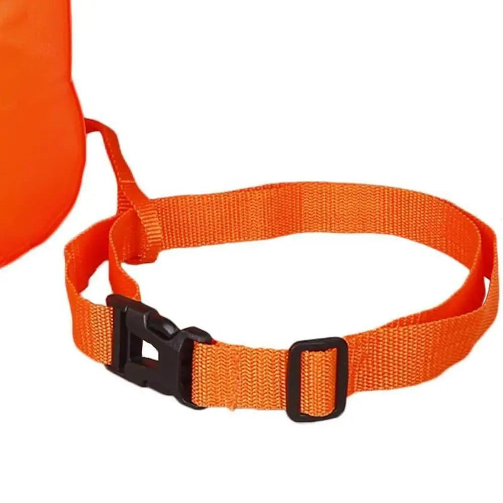 Inflatable Open Swimming Buoy Tow Lightweight Swimming Air Bag Storage With Waist Belt Water Sport Swimming Storage Float Tools