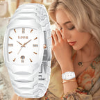 LIGE Fashion Luxury Woman Watch Simple Elegant Stainless Steel Casual Quartz Watches for Women Calendar Ladies Romantic Gift New