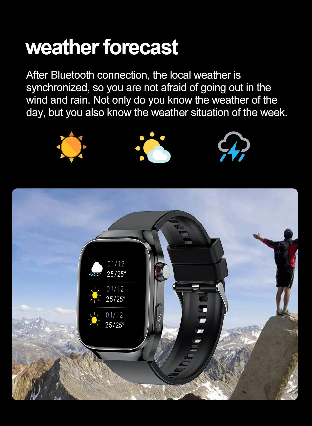 2026 New Nursing Grade Uric acid Blood lipids Smart Watch Men ECG+PPG Blood Pressure Heart Rate Bluetooth Call Health Smartwatch
