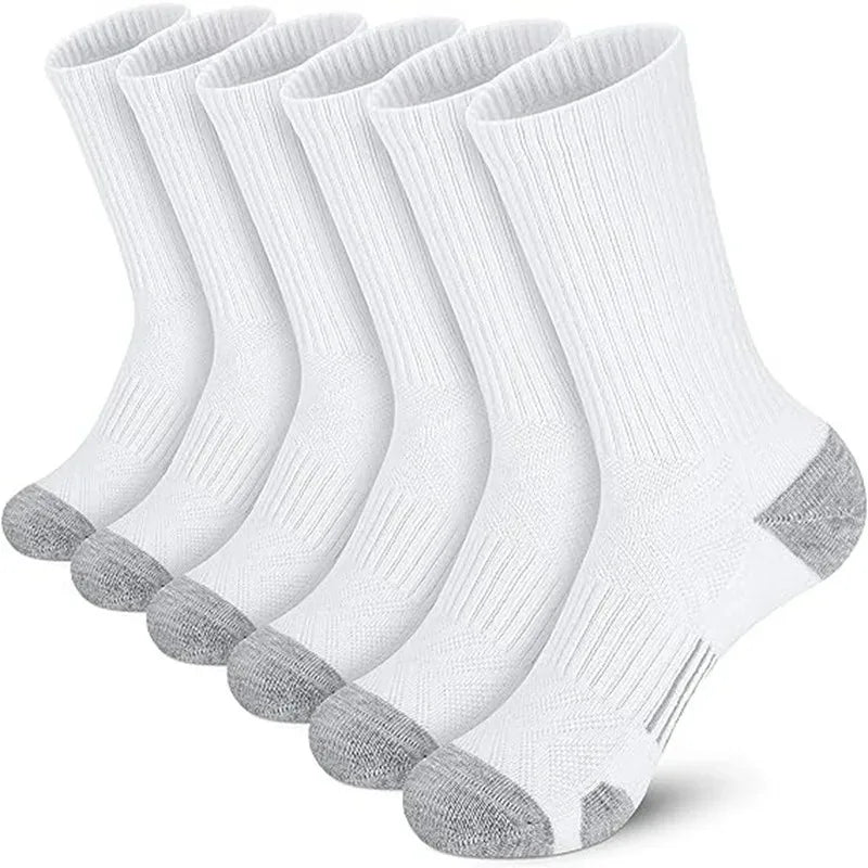6/12 Pairs Men's Outdoor Gym Socks High Quality Comfortable Soft Ground-Gripping Football Large Size New Style