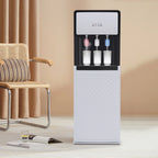 Modern White Bottom Loading Water Dispenser Hot/Cold Water Cooler Dispenser with Anti-Scalding Design for Offices Homes Gyms
