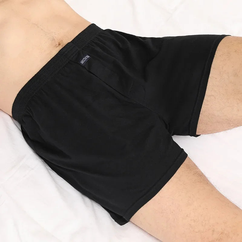 Men's Aro Pants Underwear 100% Pure Cotton Home Sleeping Pants Loose Breathable Men's High Waisted Four Corner Boxers Shorts
