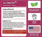 30 Patches Thyroid Support Transdermal Patches With Iodine, Selenium, Magnesium, Zinc, Vitamin B12 for Optimal Health