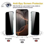 5PCS Dust Free Privacy Screen Protector For iPhone 17 Pro Max  16 Pro Max 15 14 11 12 13 X XR 16e Air Anti-spy Glass Easy Insta