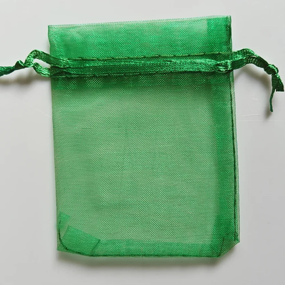 25/50/100pcs Organza Gift Bag Multicolor Drawstring Pouches For Candy Jewelry Bag Packing Wedding Gift Bags Organza Bag