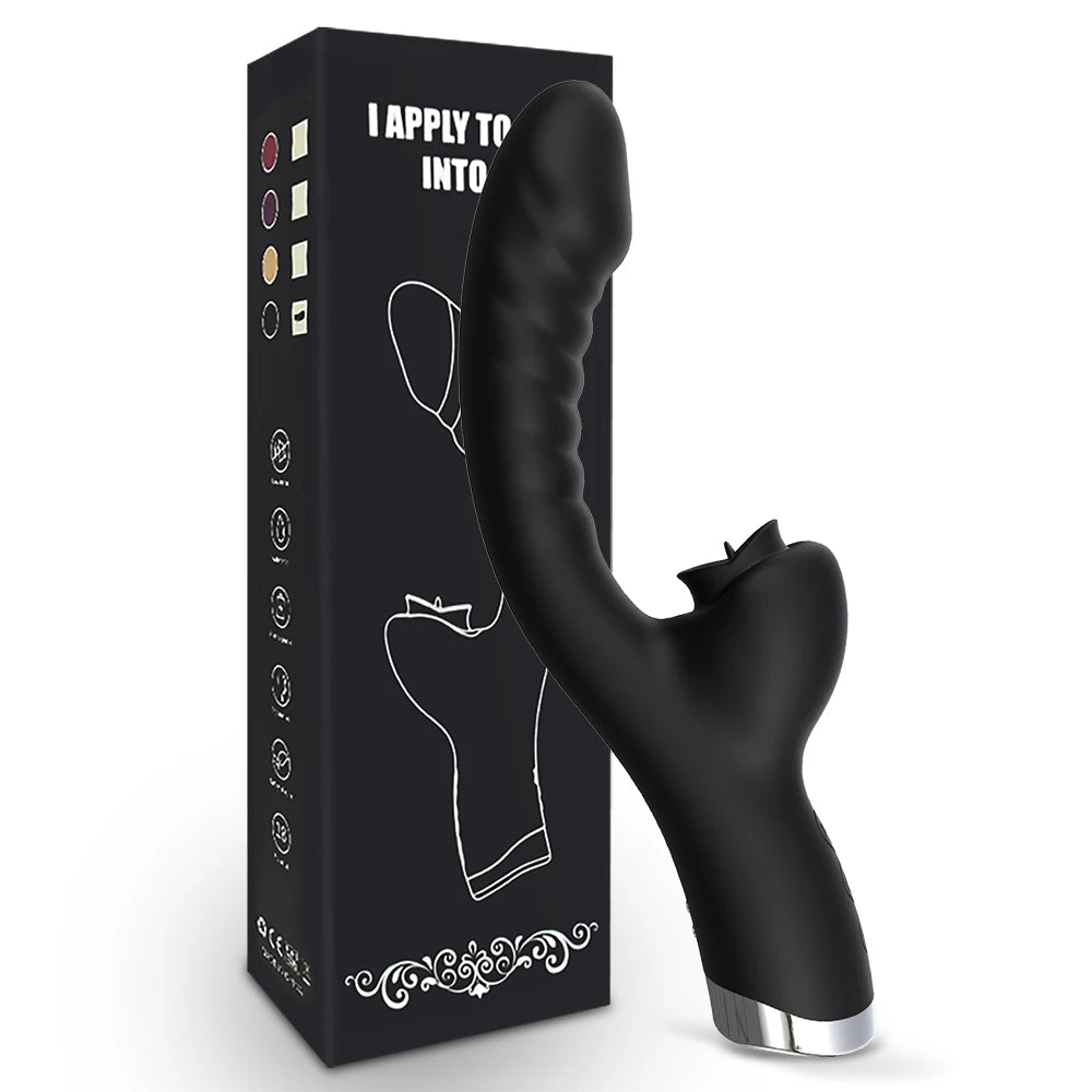 Clitoris Tongue Licking Female Vibrator For Women Dildo G Spot Clitoral Stimulator Vibro Masturbator Goods Adult Sex Toys