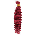 P4/27 Highligt Deep Wave Bulk Human Hair Braiding Blonde Curly Brazilian Human Hair Extensions for Micro Braiding No Weft