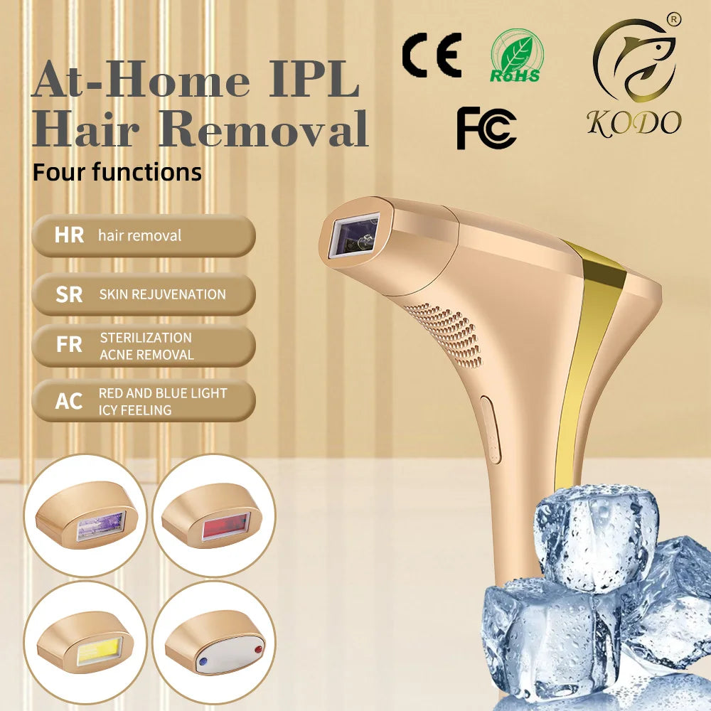 KODO 2026 High-end customization ice Laser Hair removal Laser Epilator Permanent IPL Painless Photoepilator 4 in 1 face and body Ürün ana görseli