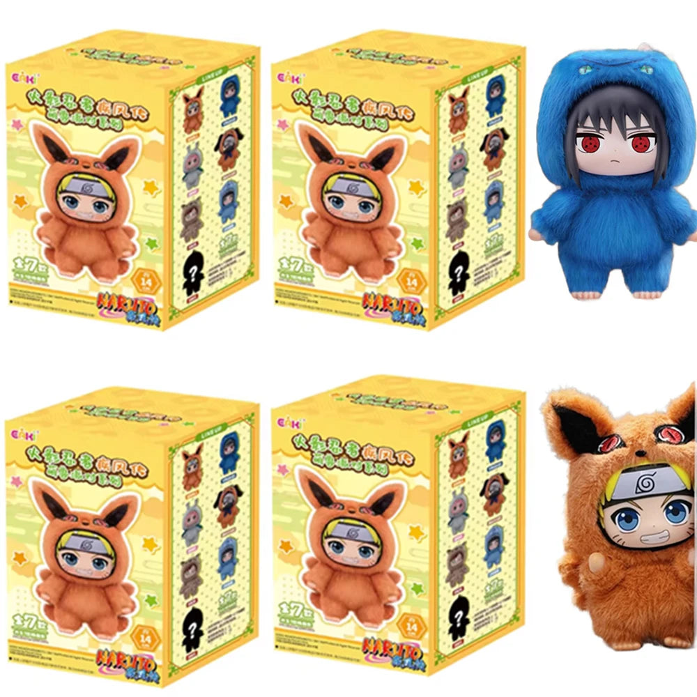 EAKI Naruto Blind box Shippuden Naruto Uzumak Sasuke Kakashi Party Series Stuffed Doll Handmade Ornament Toy Collection Gift Ürün ana görseli