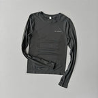 Women's Seamless Long Sleeve Fitness T-shirt Sports Elastic Yoga Gym Top Training Running Activewear Workout Shirt Pilates Tops