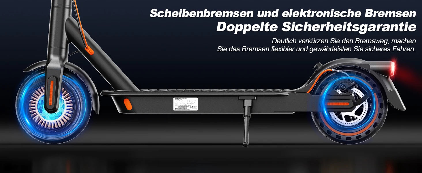 Todimart T3 ABE adult electric scooter, 36V 7.8AH, peak power 500W, 25-35KM, 8.5-inch honeycomb tires, urban electric scooter