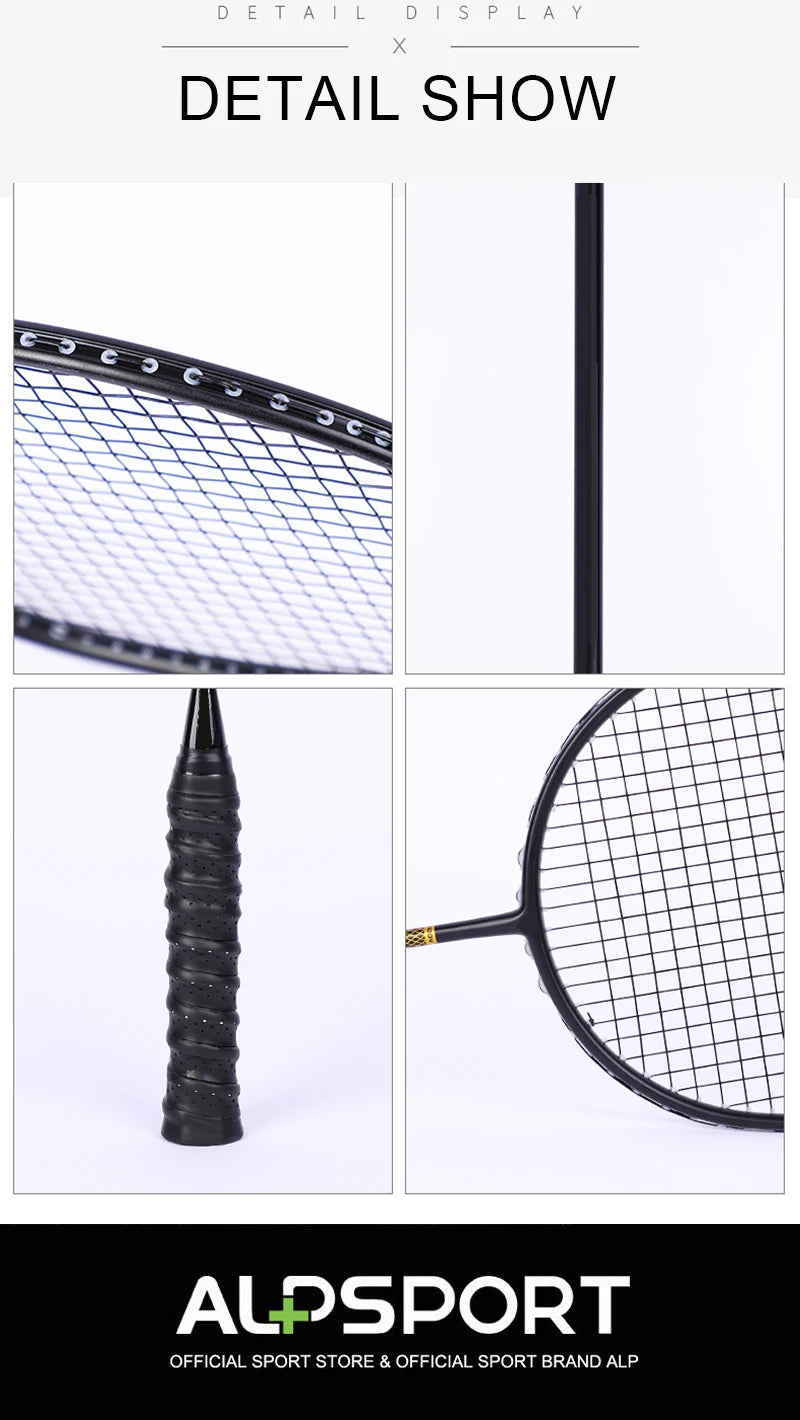 ALP ZJ2.0 Pro 4U 85g 100% Carbon Fiber + Titanium Alloy Badminton Racket Ultra-light Sports Equipment Racket Badminton Training