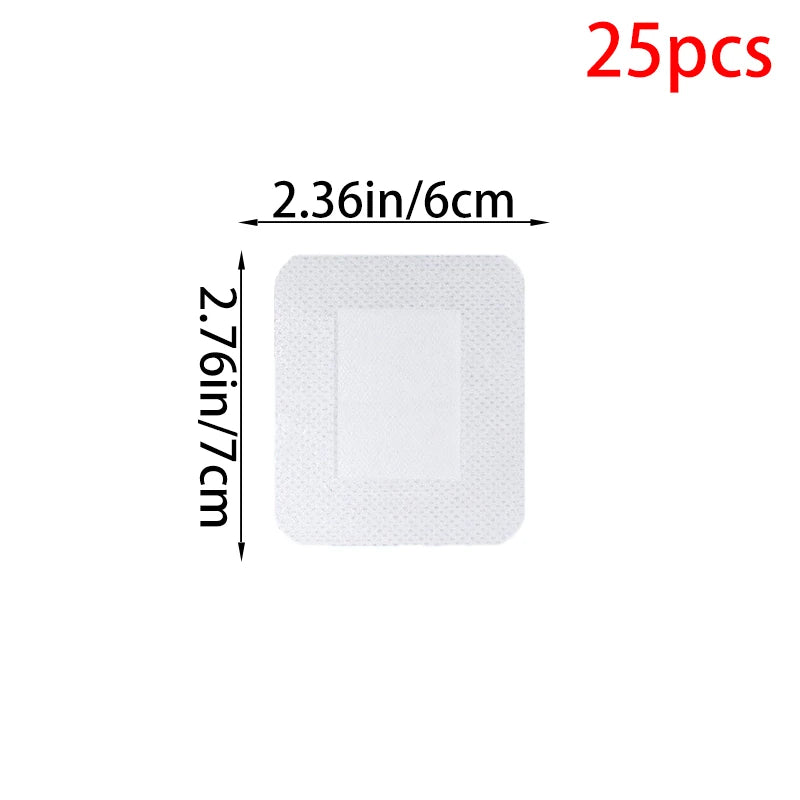 12/25/50Pcs Large Size Hypoallergenic Non-woven Wound Dressing Band Aid Bandage 6*7 10*10 10*15 10*25cm